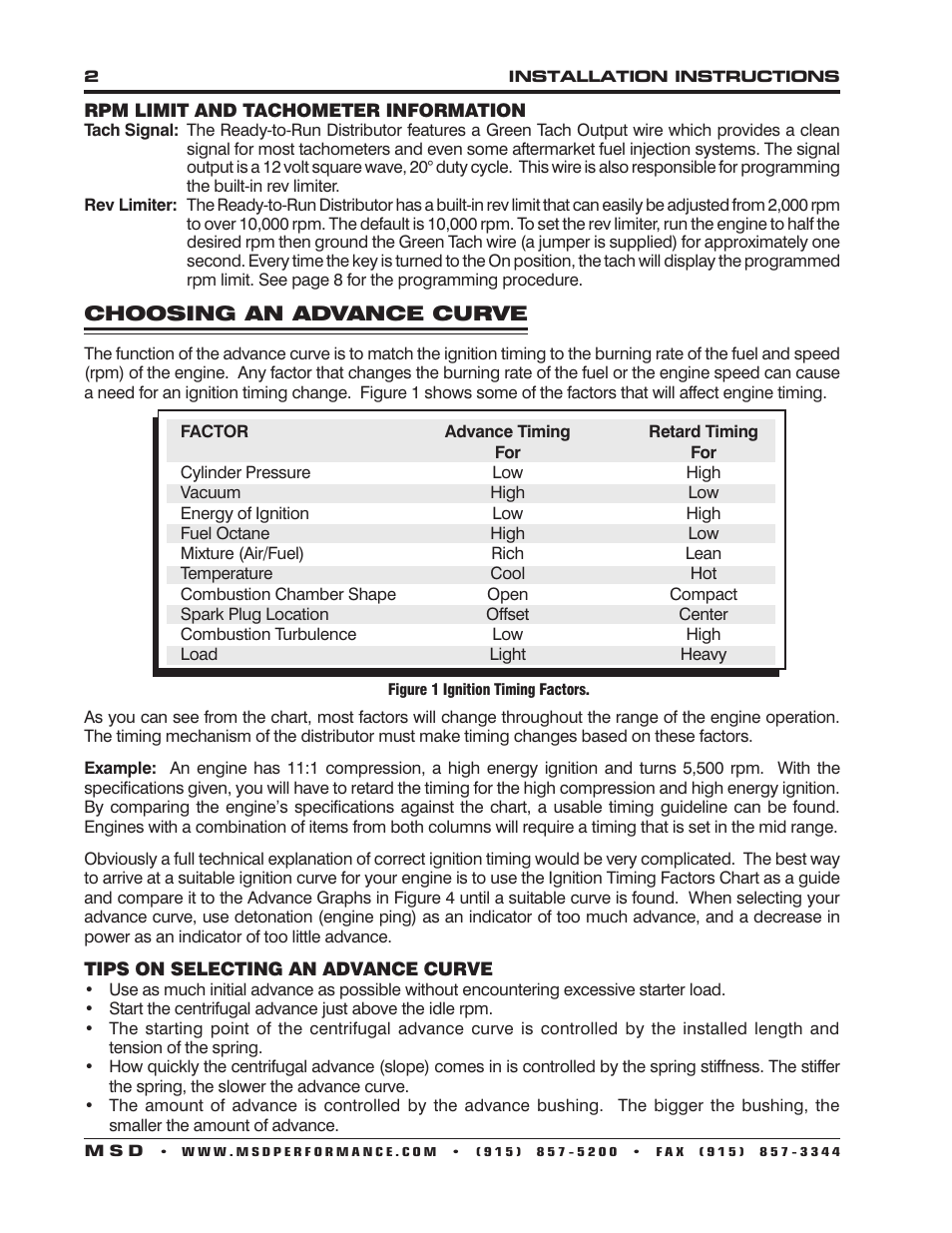 MSD 83506 Ford 351-460 Ready-to-Run Marine Distributor Installation User Manual | Page 2 / 8