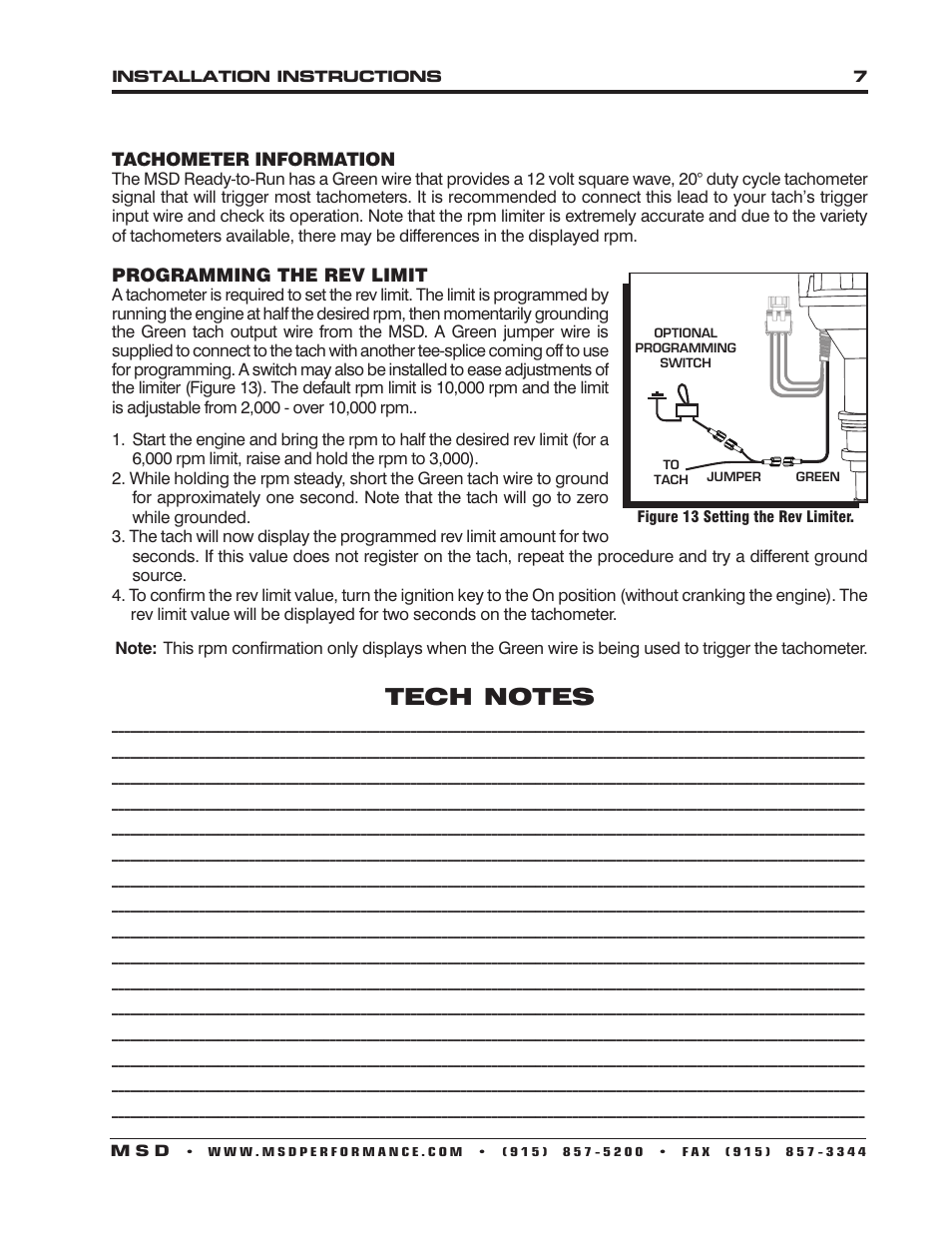 MSD 83506 Ford 351-460 Ready-to-Run Marine Distributor Installation User Manual | Page 7 / 8