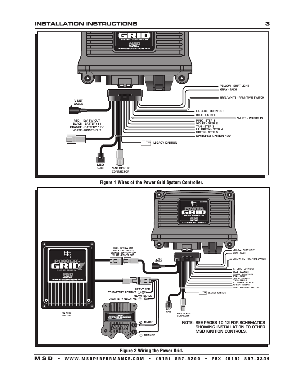 Installation instructions 3 m s d | MSD 7730 Power Grid System - Controller Only Installation User Manual | Page 3 / 16