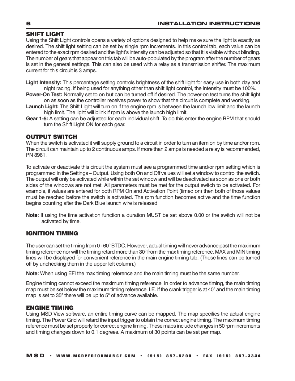 MSD 7730 Power Grid System - Controller Only Installation User Manual | Page 6 / 16