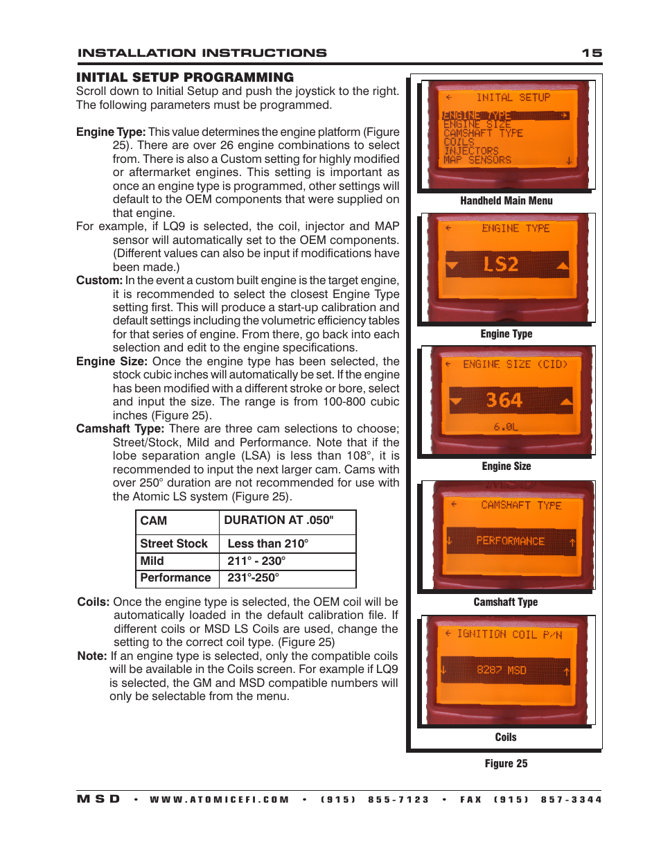 MSD 2960 Atomic LS7 Master Kit Installation User Manual | Page 15 / 24