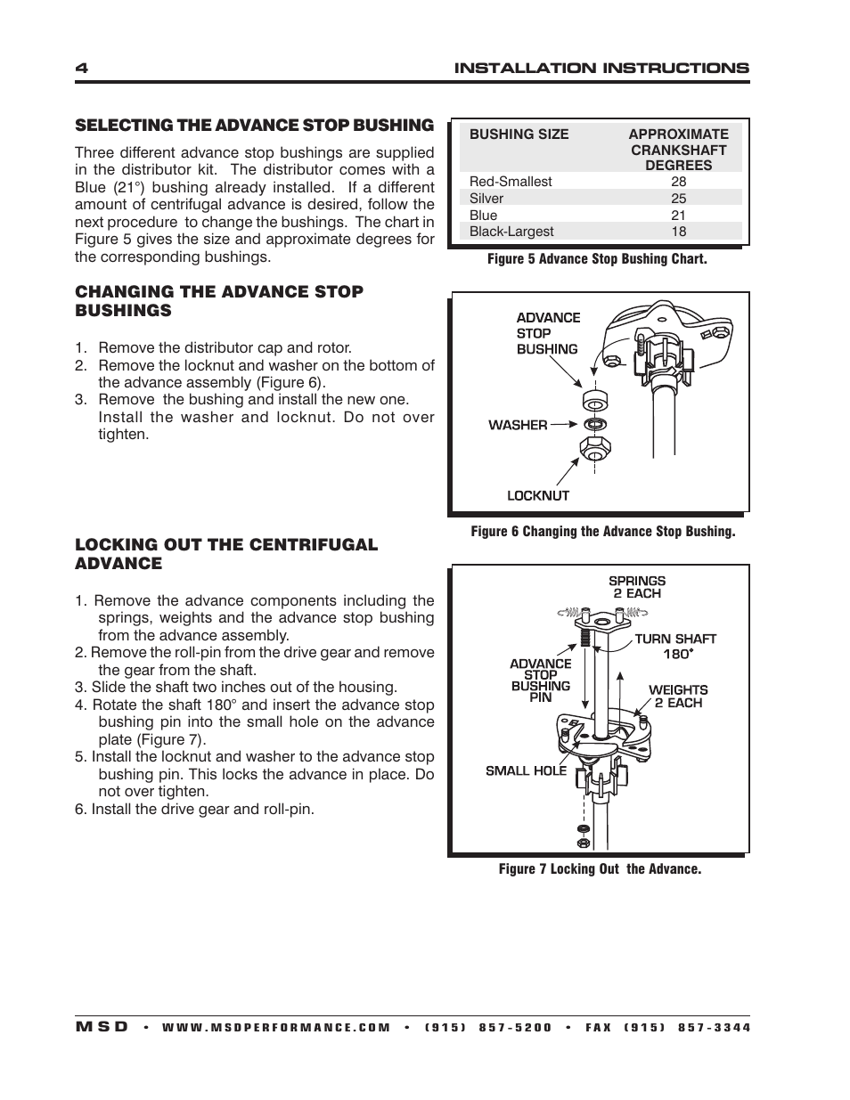 MSD 8356 Chevy V8 Dual Pickup Distributor Installation User Manual | Page 4 / 8