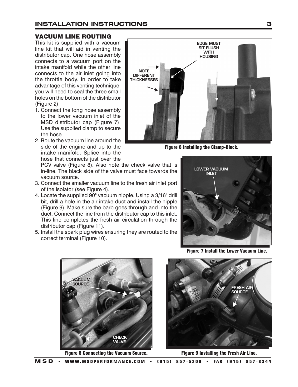 MSD 8481 LT-1 Distributor Cap & Rotor Kit, '93-'94 GM, LT-1, 350_5.7L SFI Installation User Manual | Page 3 / 4