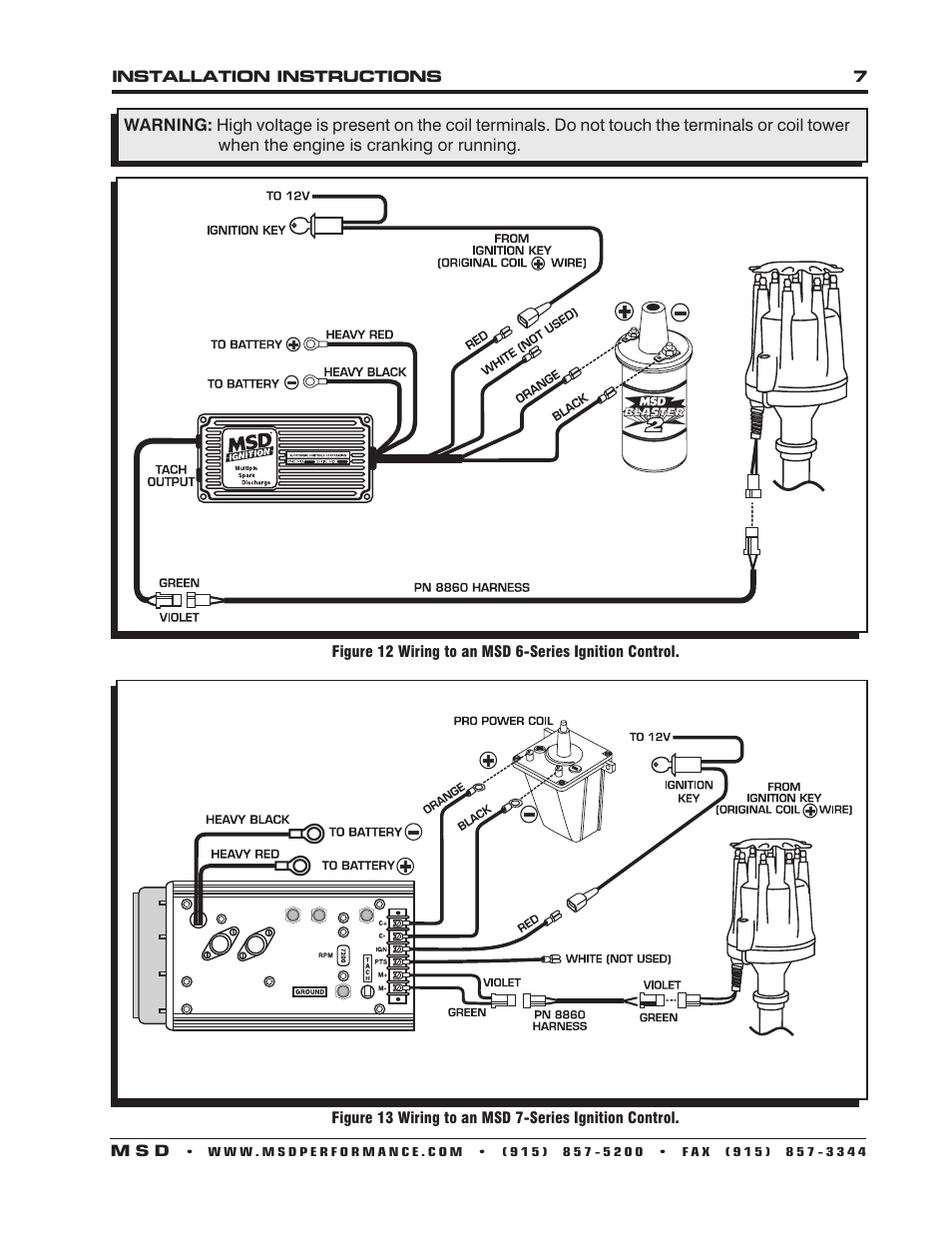MSD 8534 Chrysler 318, 360 Billet Distributor Installation User Manual | Page 7 / 8