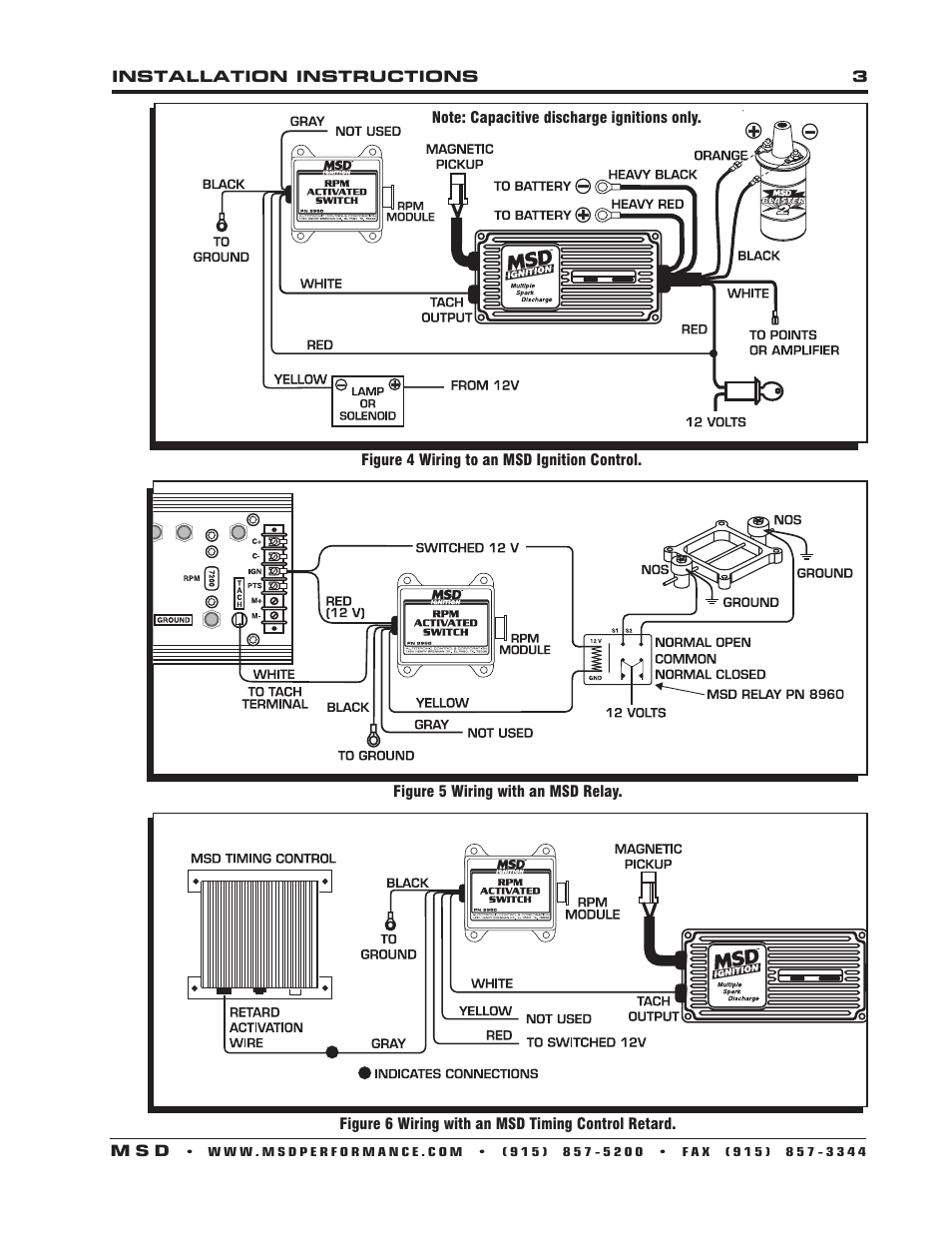 MSD 8950 RPM Activated Switch Installation User Manual | Page 3 / 4
