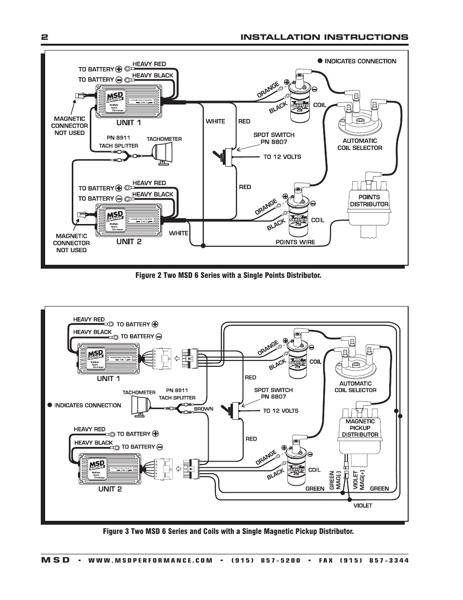 MSD 8210 Automatic Coil Selector Installation User Manual | Page 2 / 4