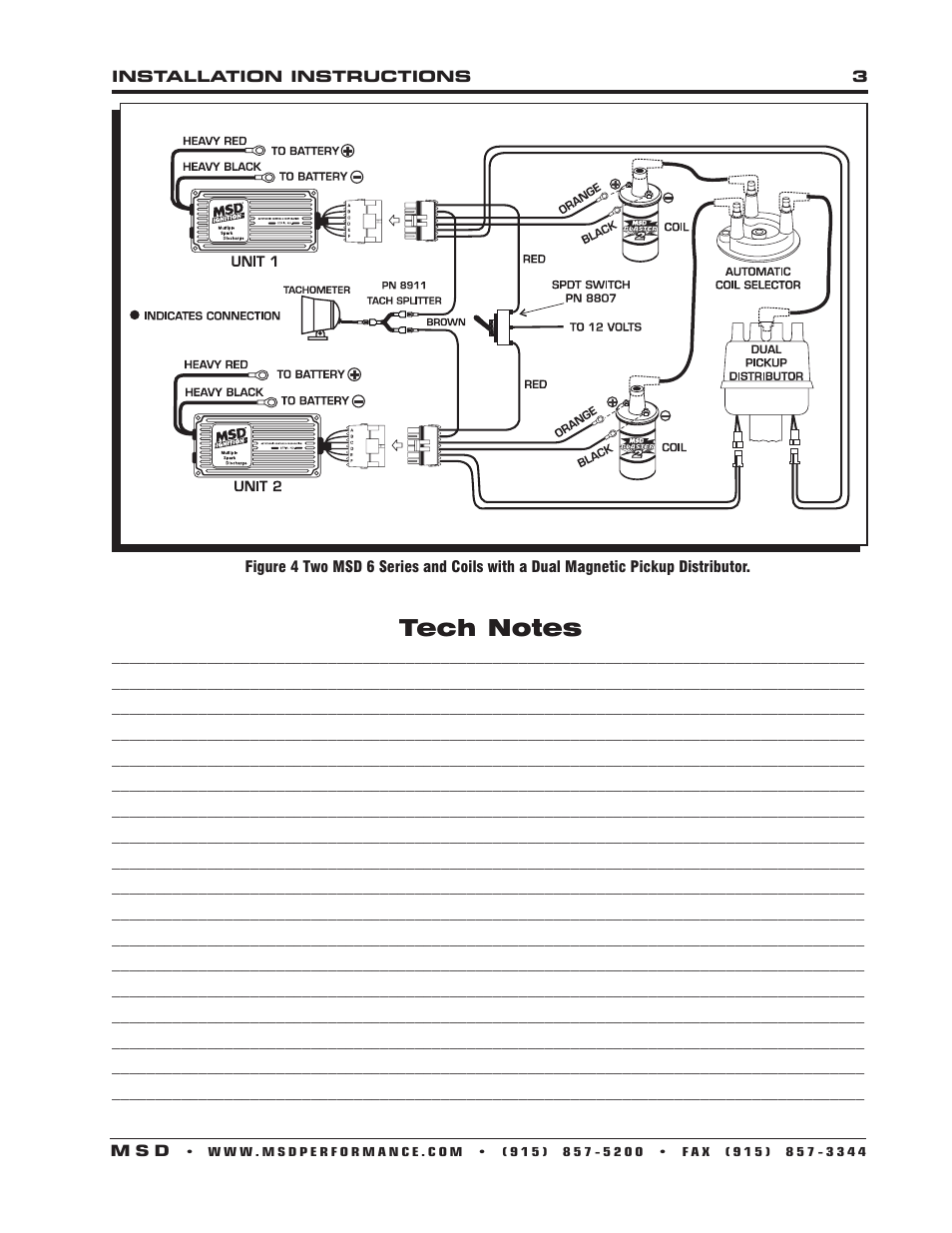 MSD 8210 Automatic Coil Selector Installation User Manual | Page 3 / 4
