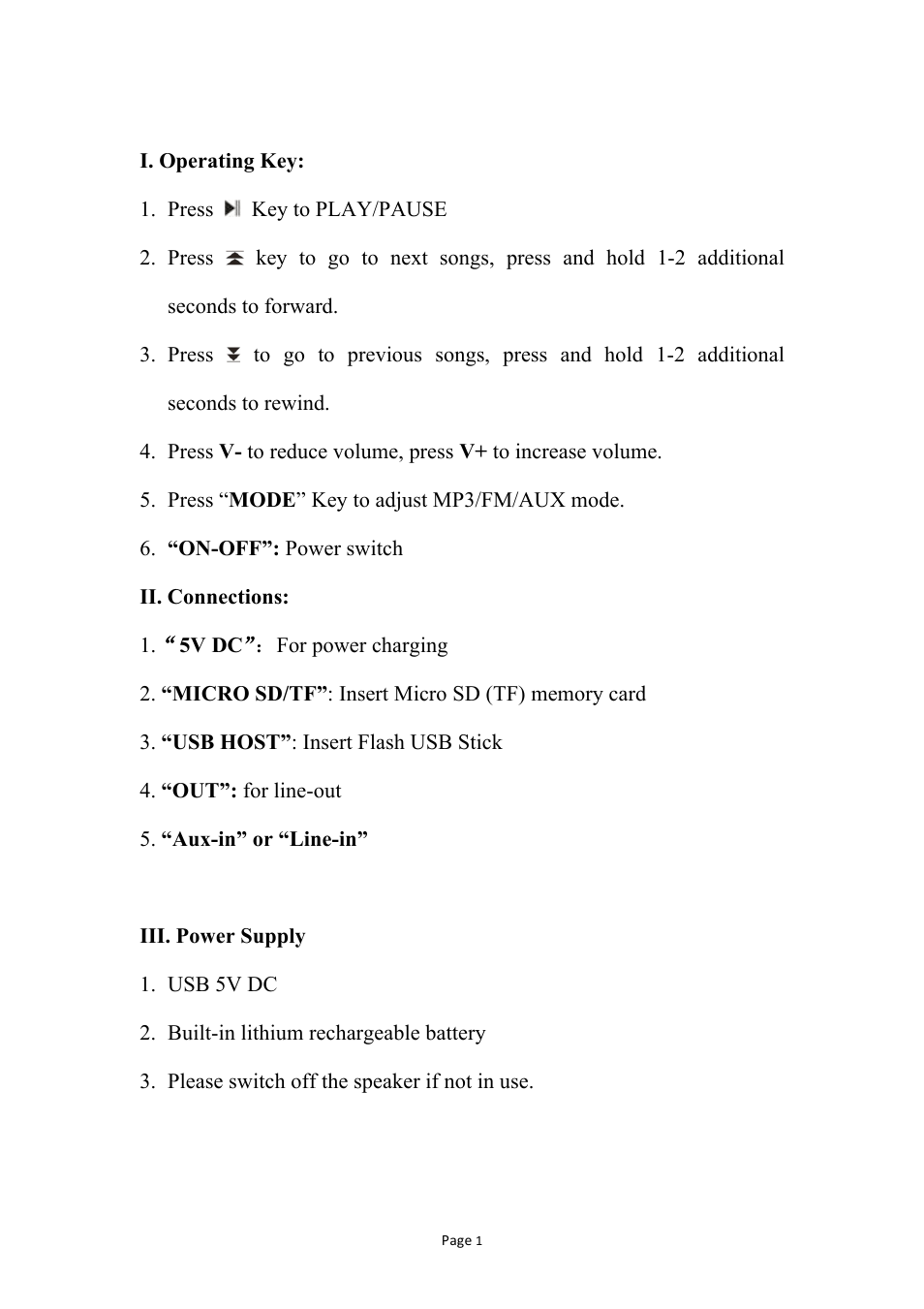 Naxa NAS-3054 User Manual | Page 2 / 3