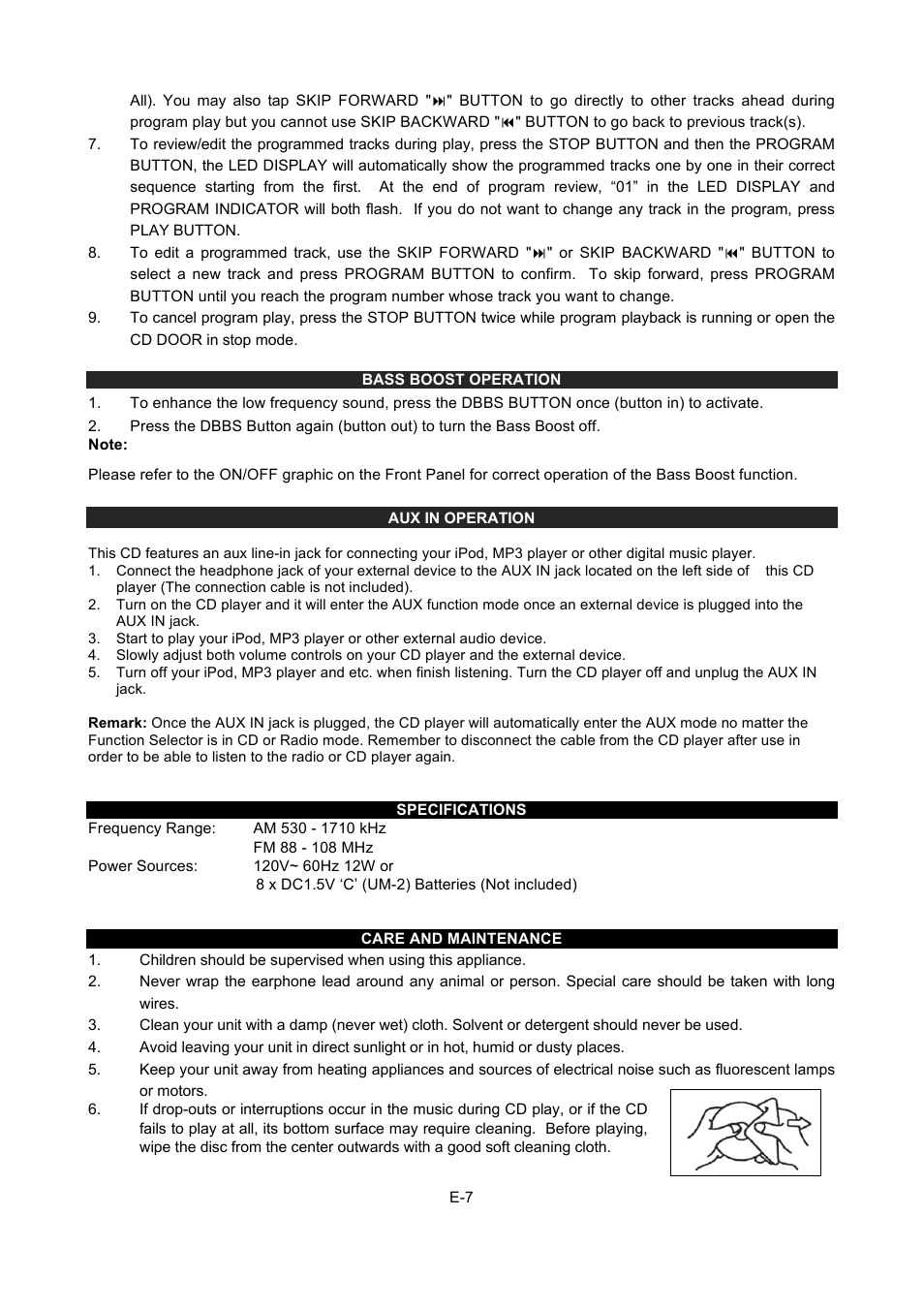 Naxa NPB-237 User Manual | Page 8 / 9