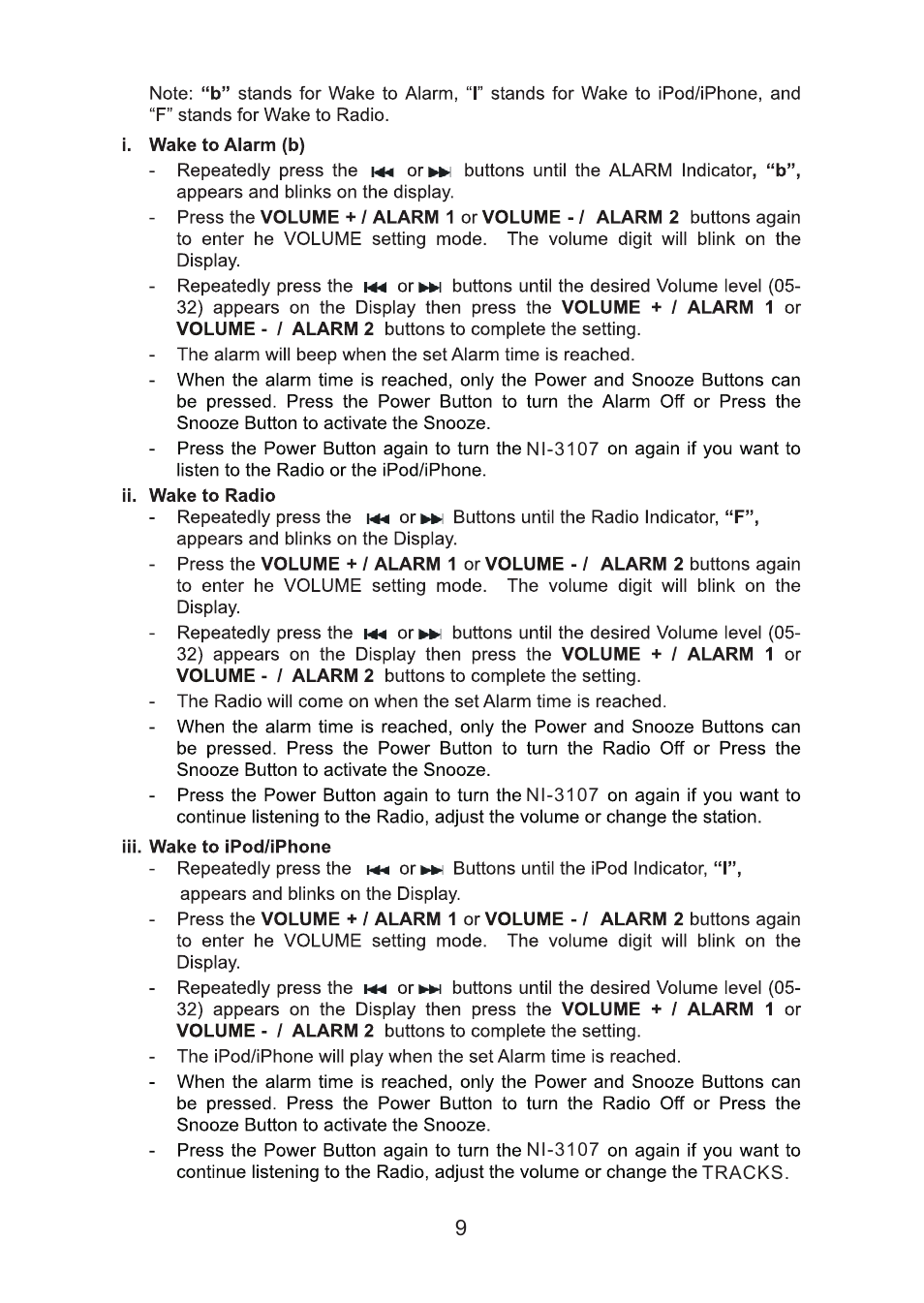 页 10 | Naxa NI-3107 User Manual | Page 10 / 14