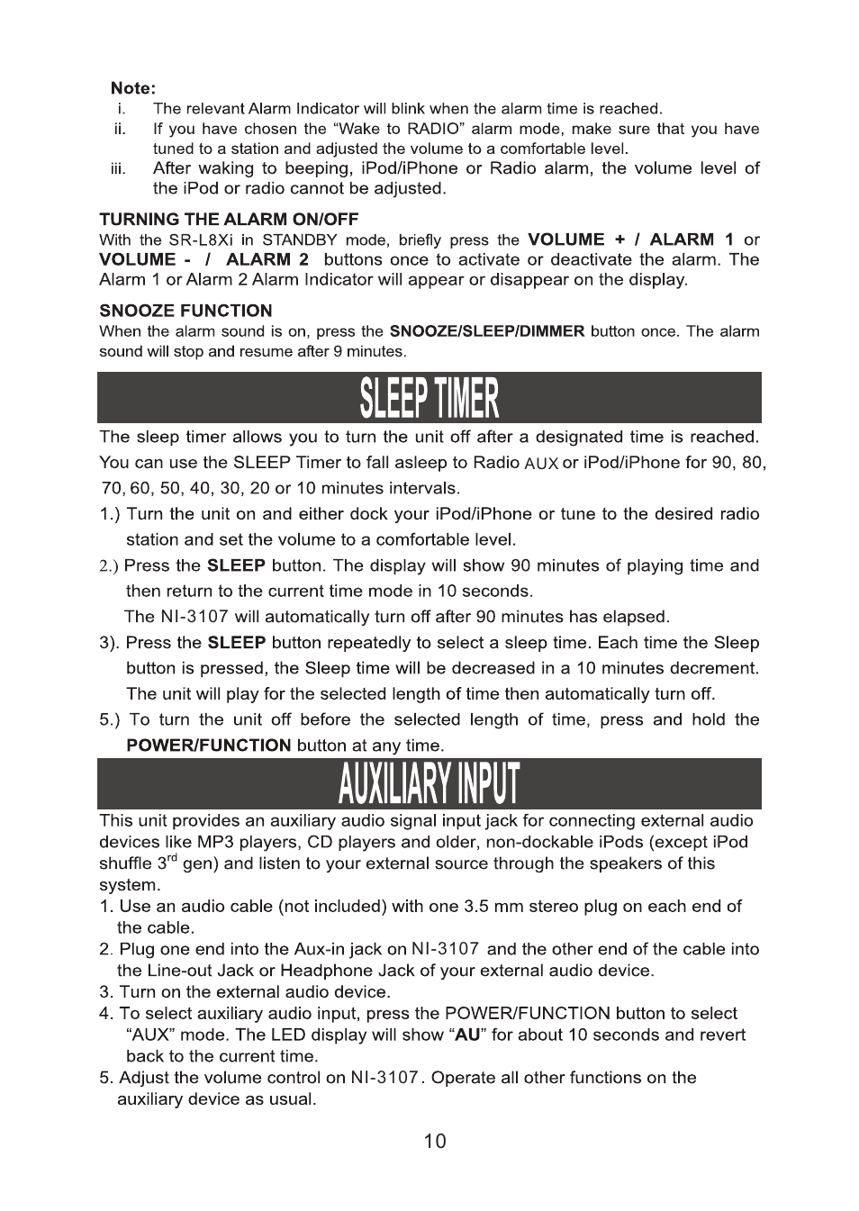 页 11 | Naxa NI-3107 User Manual | Page 11 / 14