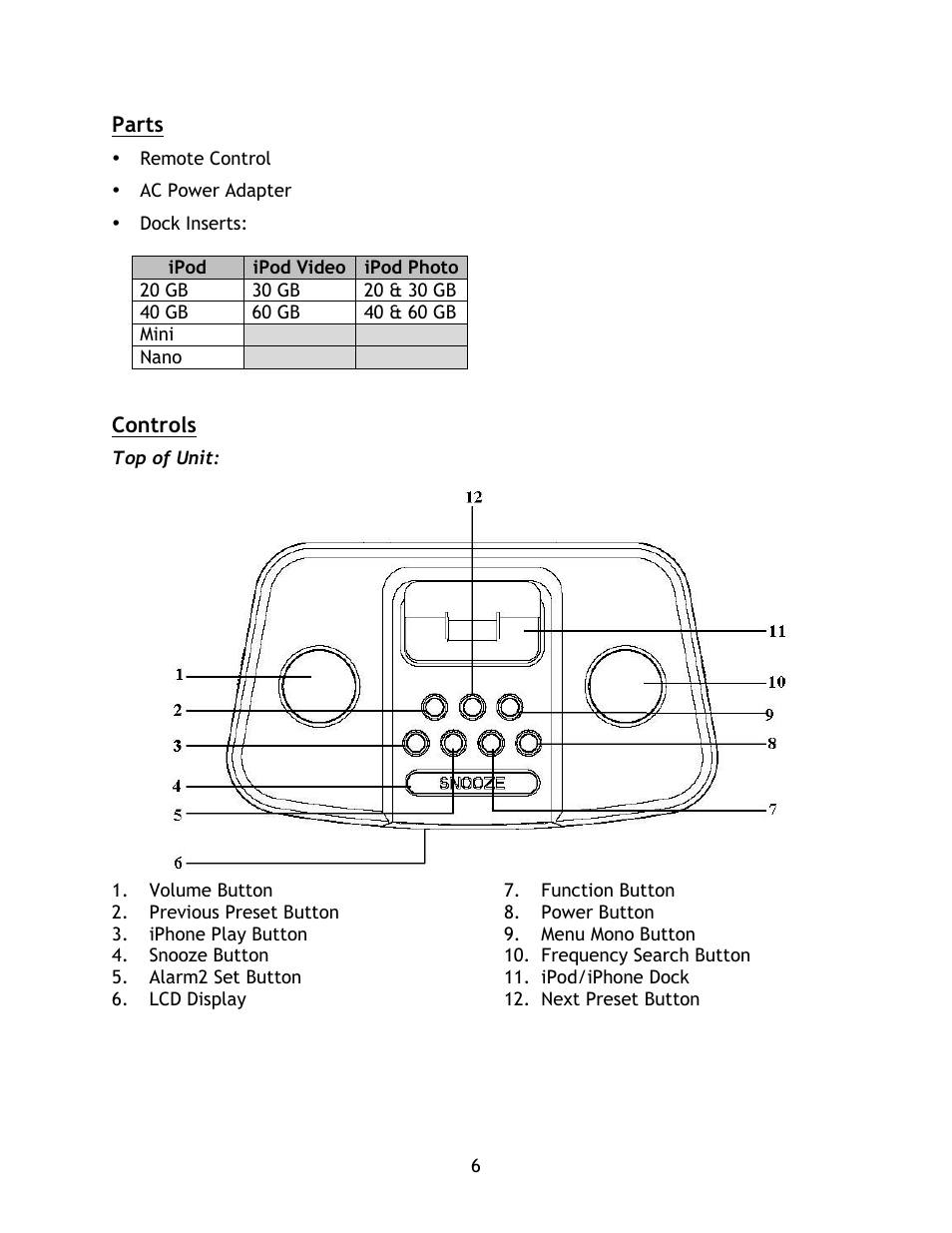 Naxa NI-3103A User Manual | Page 6 / 13