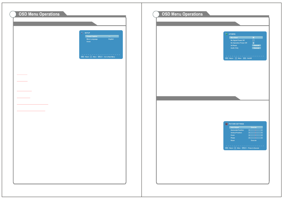 Setup others, Pc settings | Naxa NT-1902 User Manual | Page 14 / 16