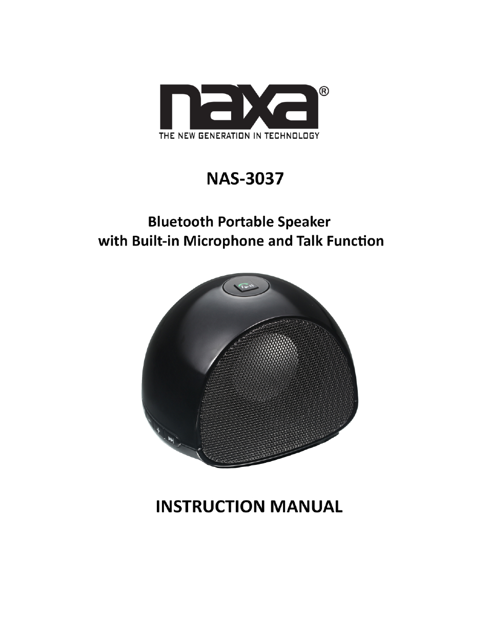 Naxa NAS-3037 User Manual | 6 pages
