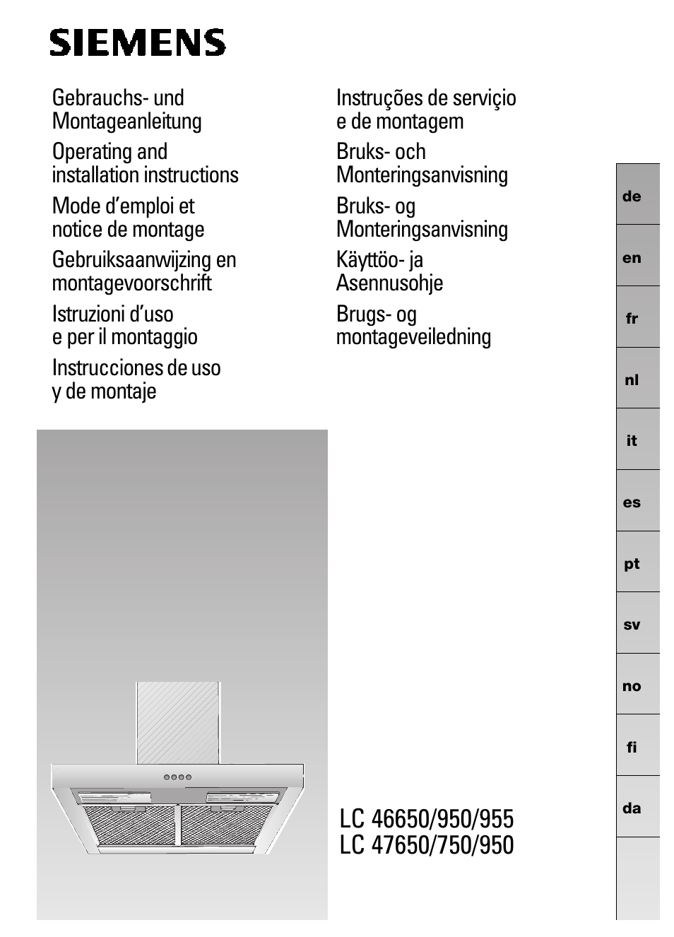 Siemens LC 47650 User Manual | 124 pages