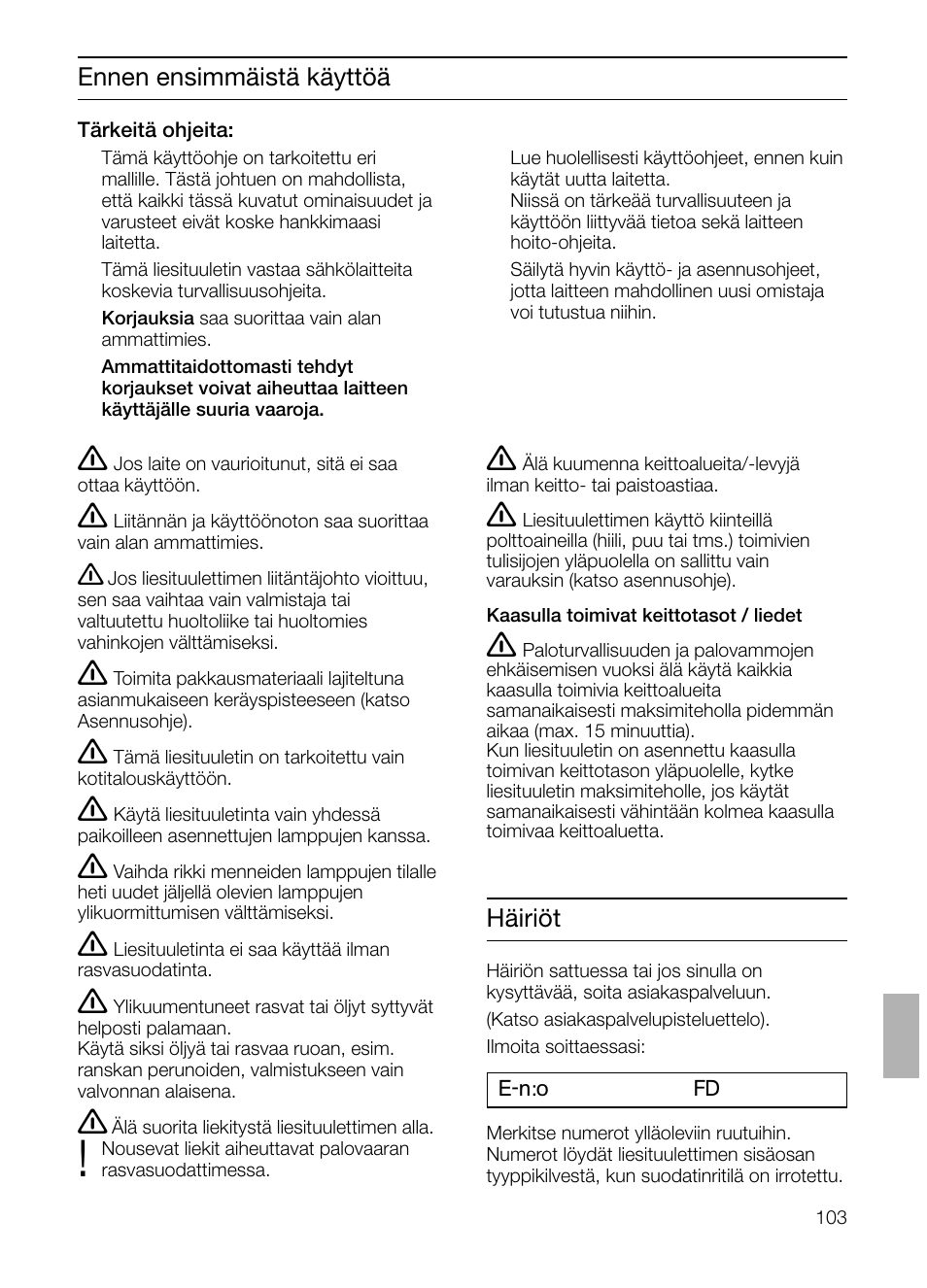 Siemens LC 47650 User Manual | Page 103 / 124