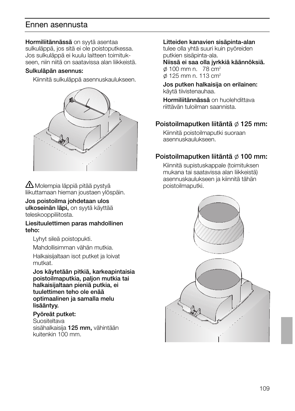 Ennen asennusta | Siemens LC 47650 User Manual | Page 109 / 124