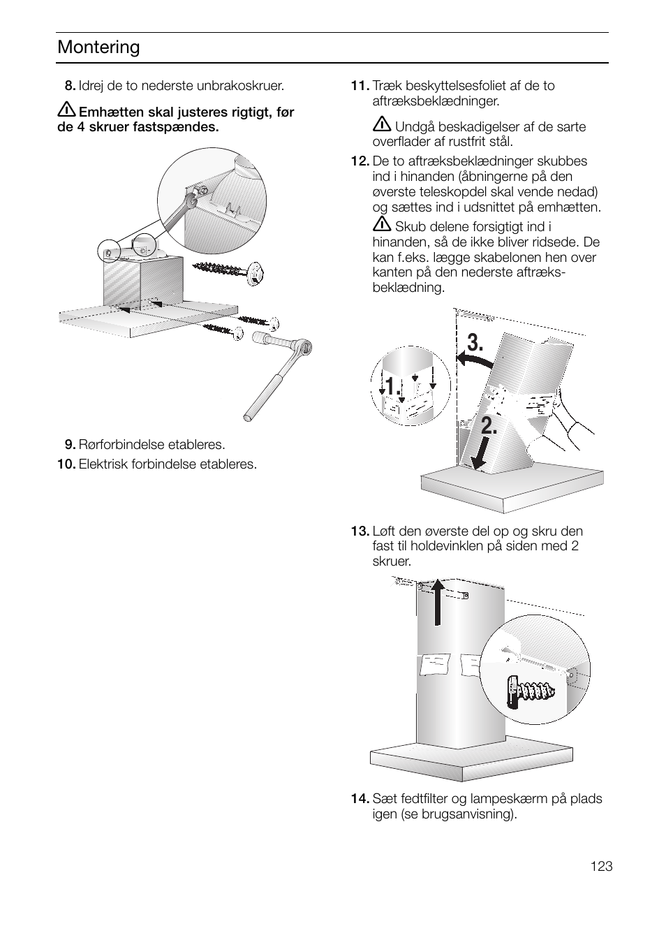 Montering | Siemens LC 47650 User Manual | Page 123 / 124