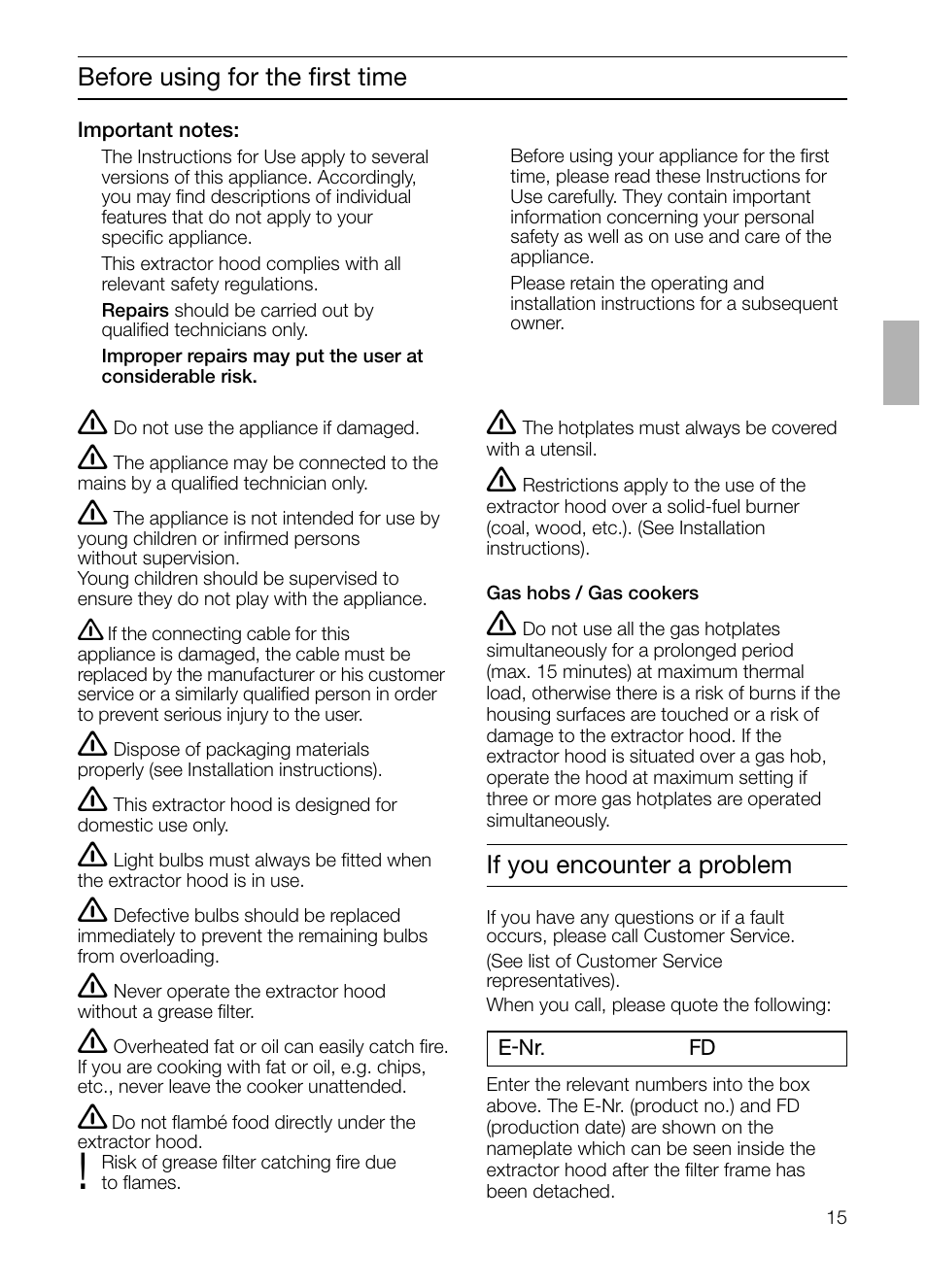 Siemens LC 47650 User Manual | Page 15 / 124