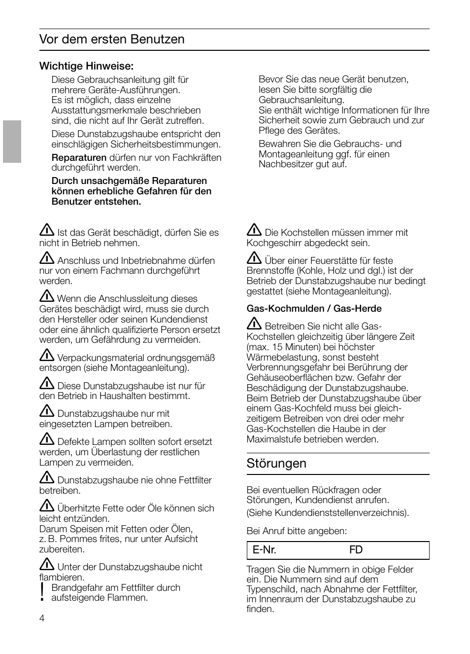 Siemens LC 47650 User Manual | Page 4 / 124