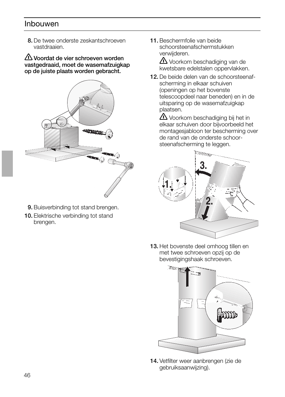 Inbouwen | Siemens LC 47650 User Manual | Page 46 / 124