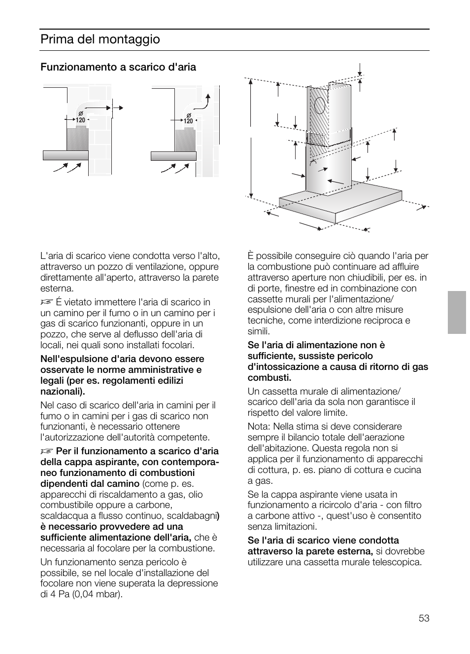 Prima del montaggio | Siemens LC 47650 User Manual | Page 53 / 124