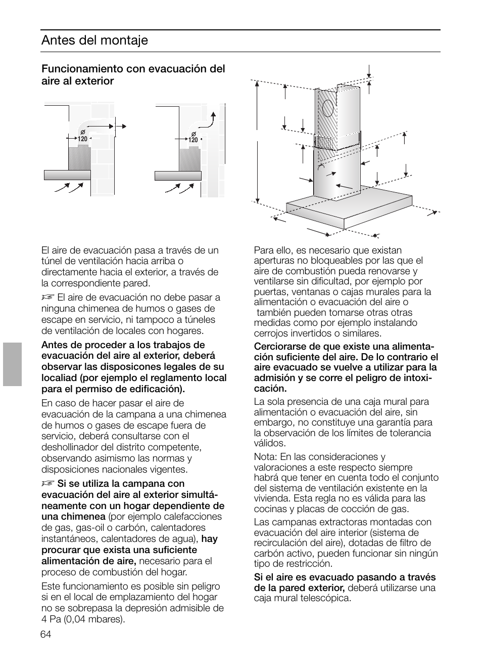 Antes del montaje | Siemens LC 47650 User Manual | Page 64 / 124