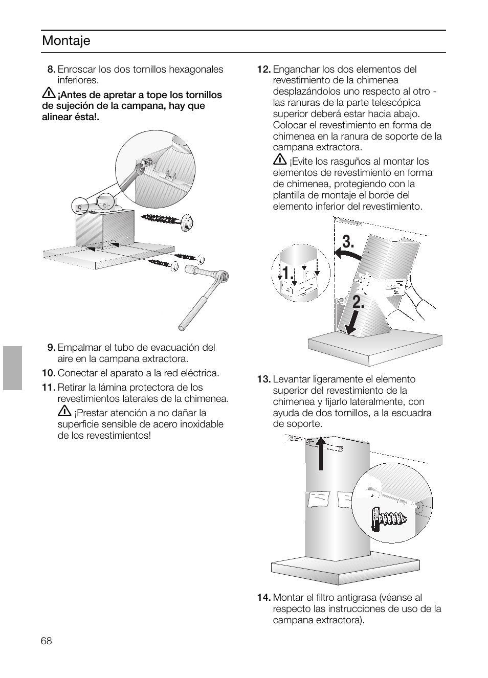 Montaje | Siemens LC 47650 User Manual | Page 68 / 124