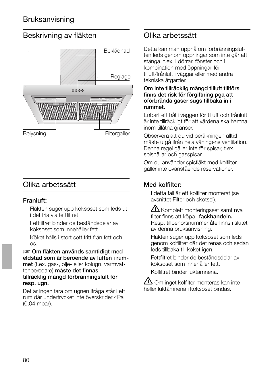 Bruksanvisning | Siemens LC 47650 User Manual | Page 80 / 124