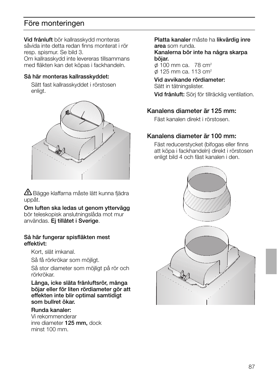 Före monteringen | Siemens LC 47650 User Manual | Page 87 / 124