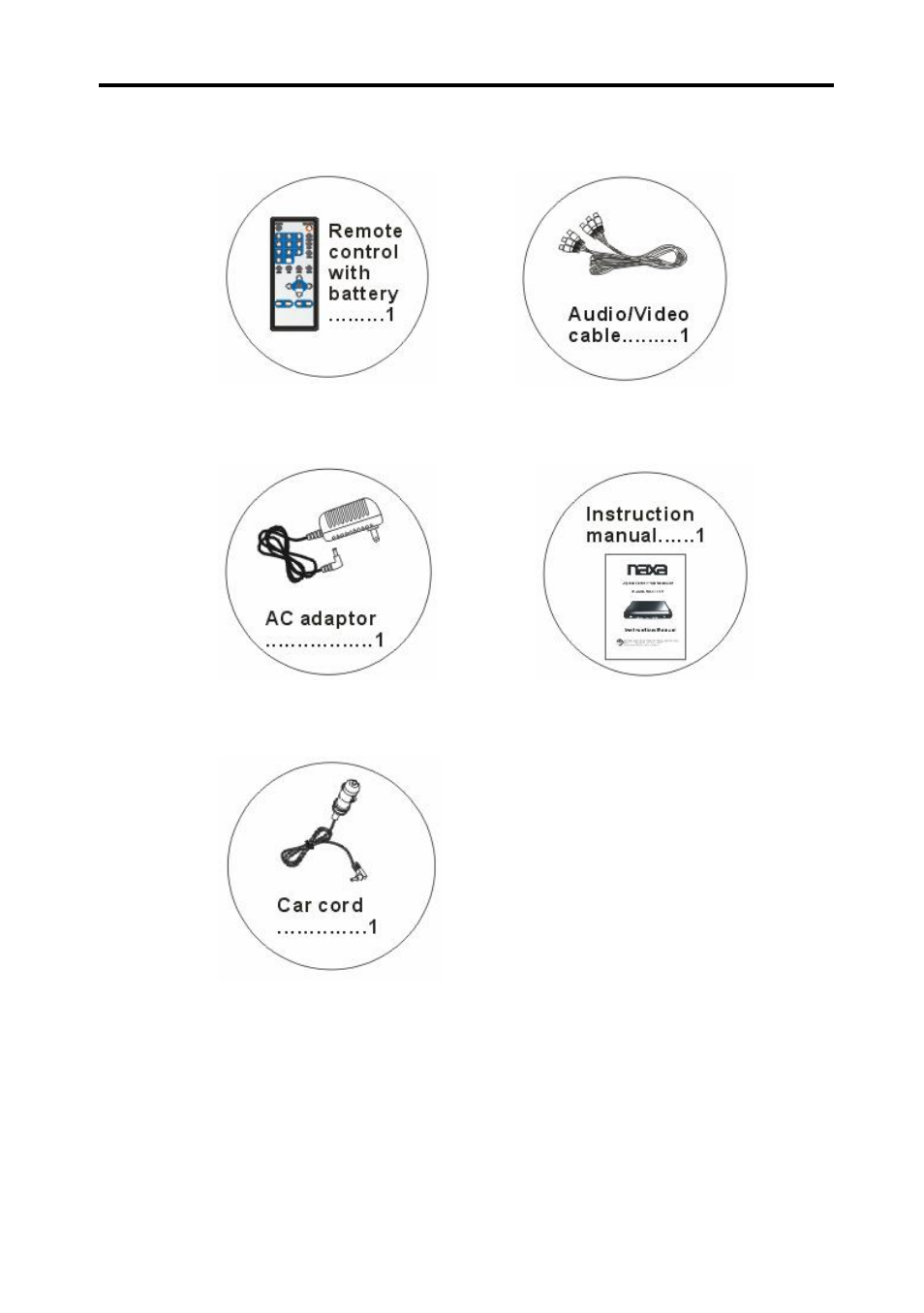 Accessories | Naxa NT-50 User Manual | Page 4 / 17