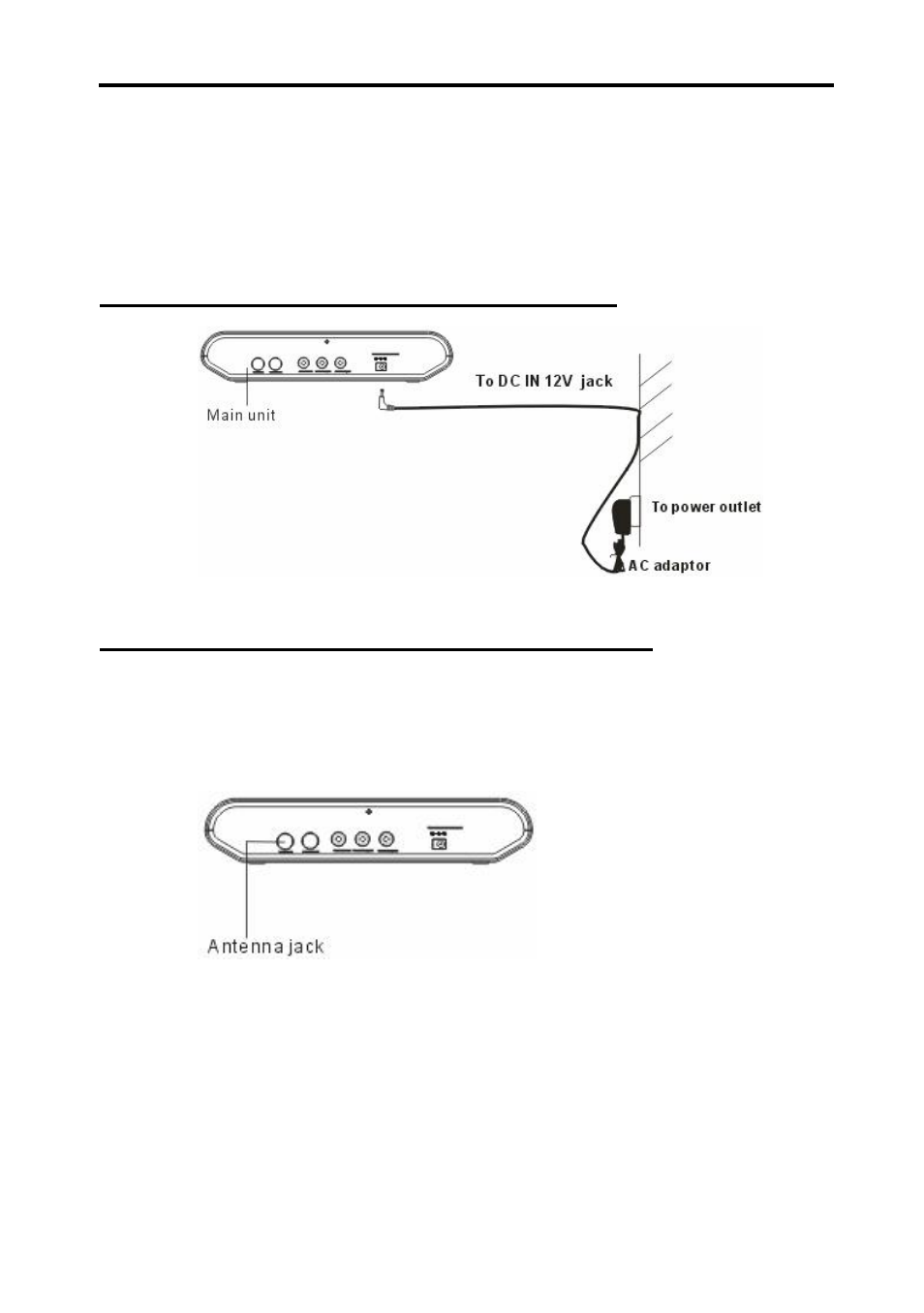 Basic connection, Connecting to ac power source, Connect external antenna to unit | Naxa NT-50 User Manual | Page 8 / 17