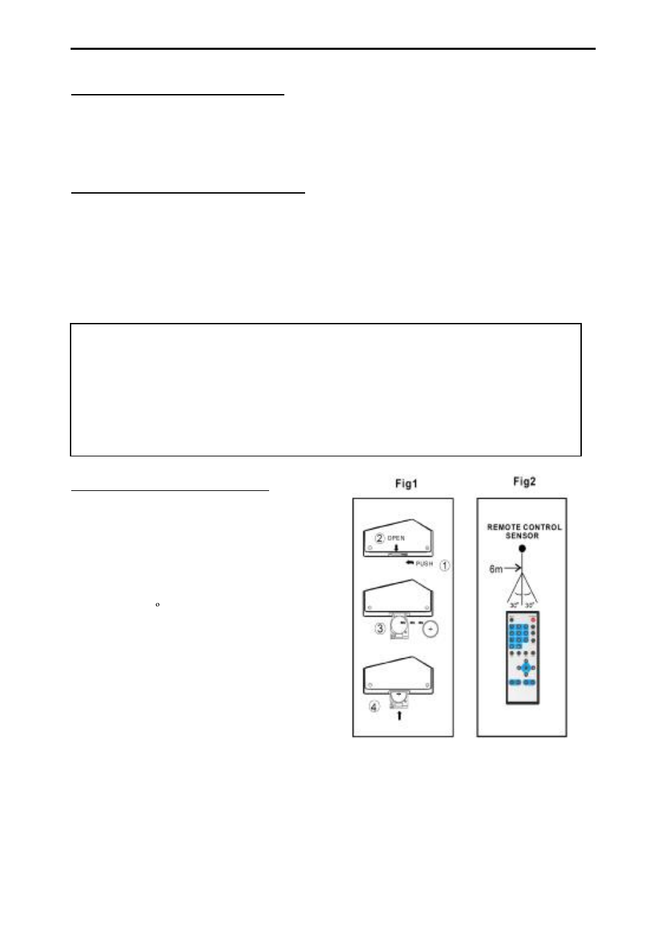 Remote control preparation, Battery installation, Service life of battery | Naxa NT-50 User Manual | Page 9 / 17