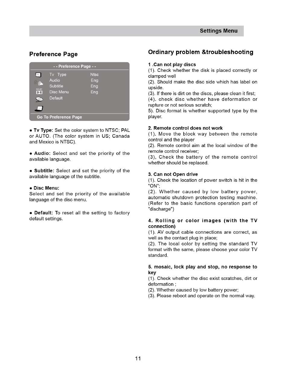 Naxa NPD-952 User Manual | Page 12 / 13