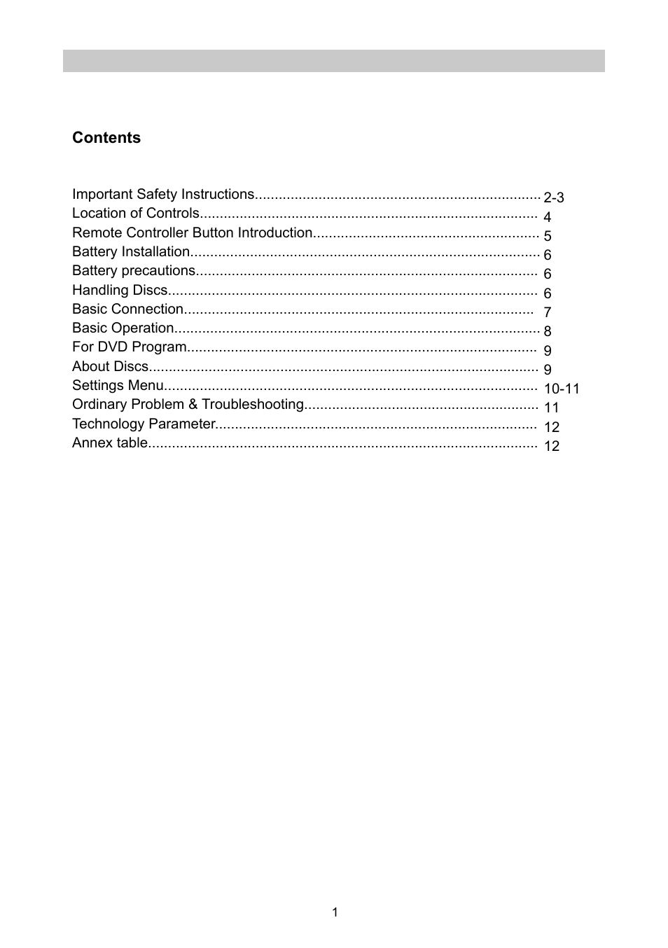 Naxa NPD-952 User Manual | Page 2 / 13