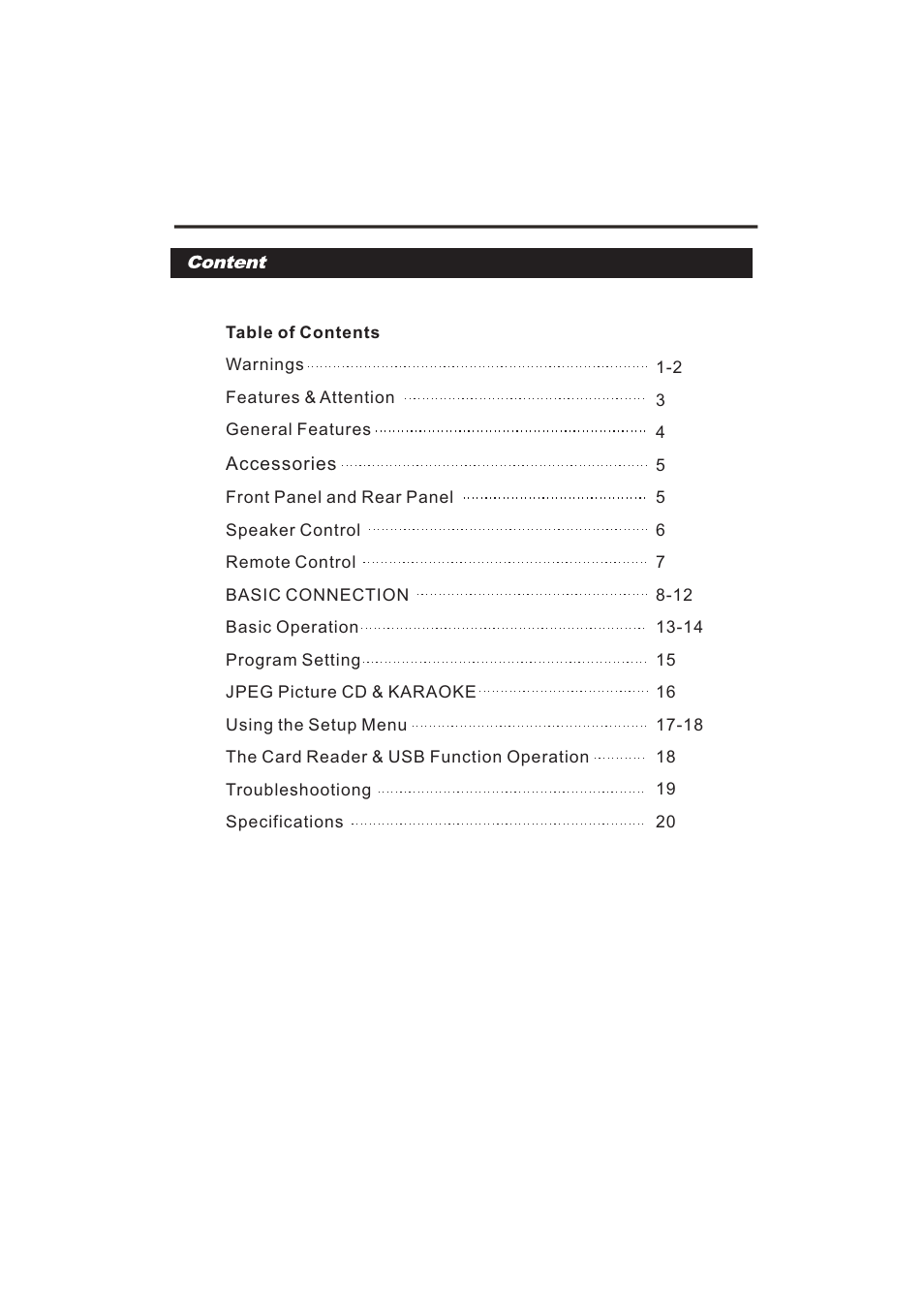 Naxa ND-855 User Manual | Page 2 / 22