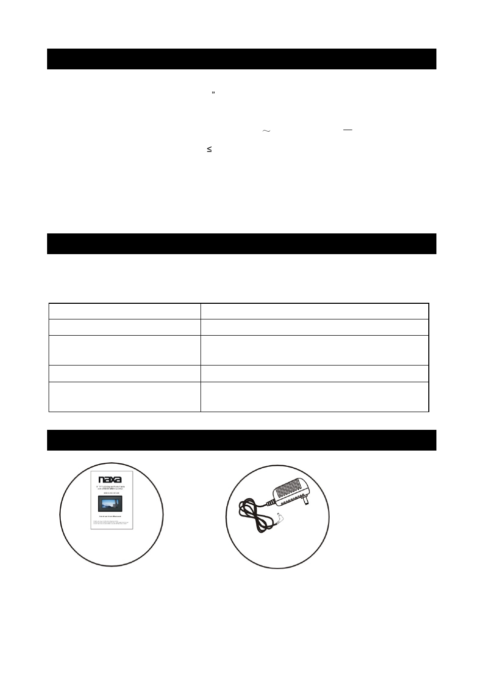 Specifications, Troubleshooting, Accessories | Naxa NF-901 User Manual | Page 17 / 17