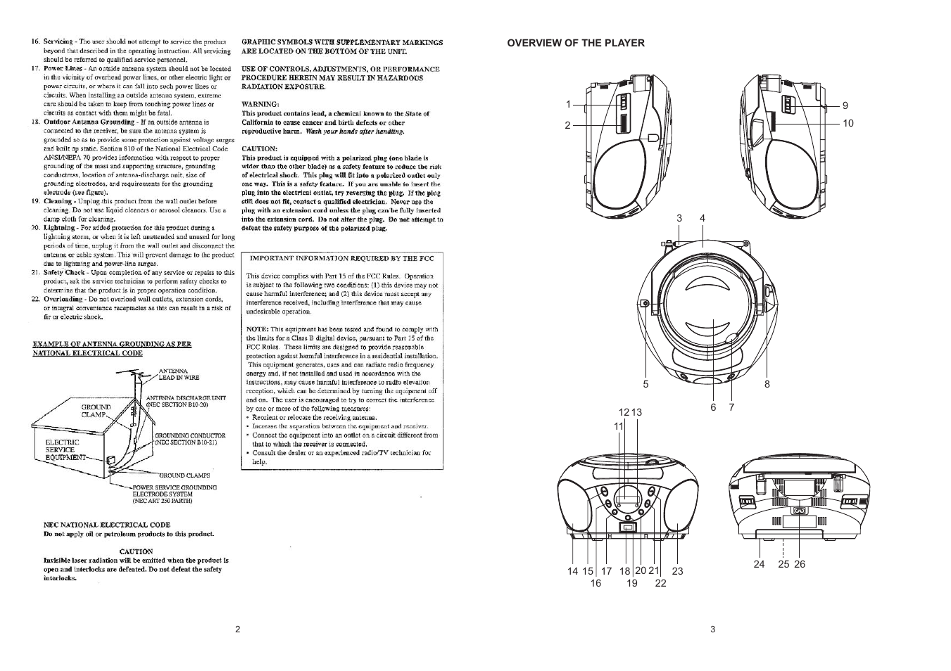 Naxa NPB-255 User Manual | Page 2 / 4