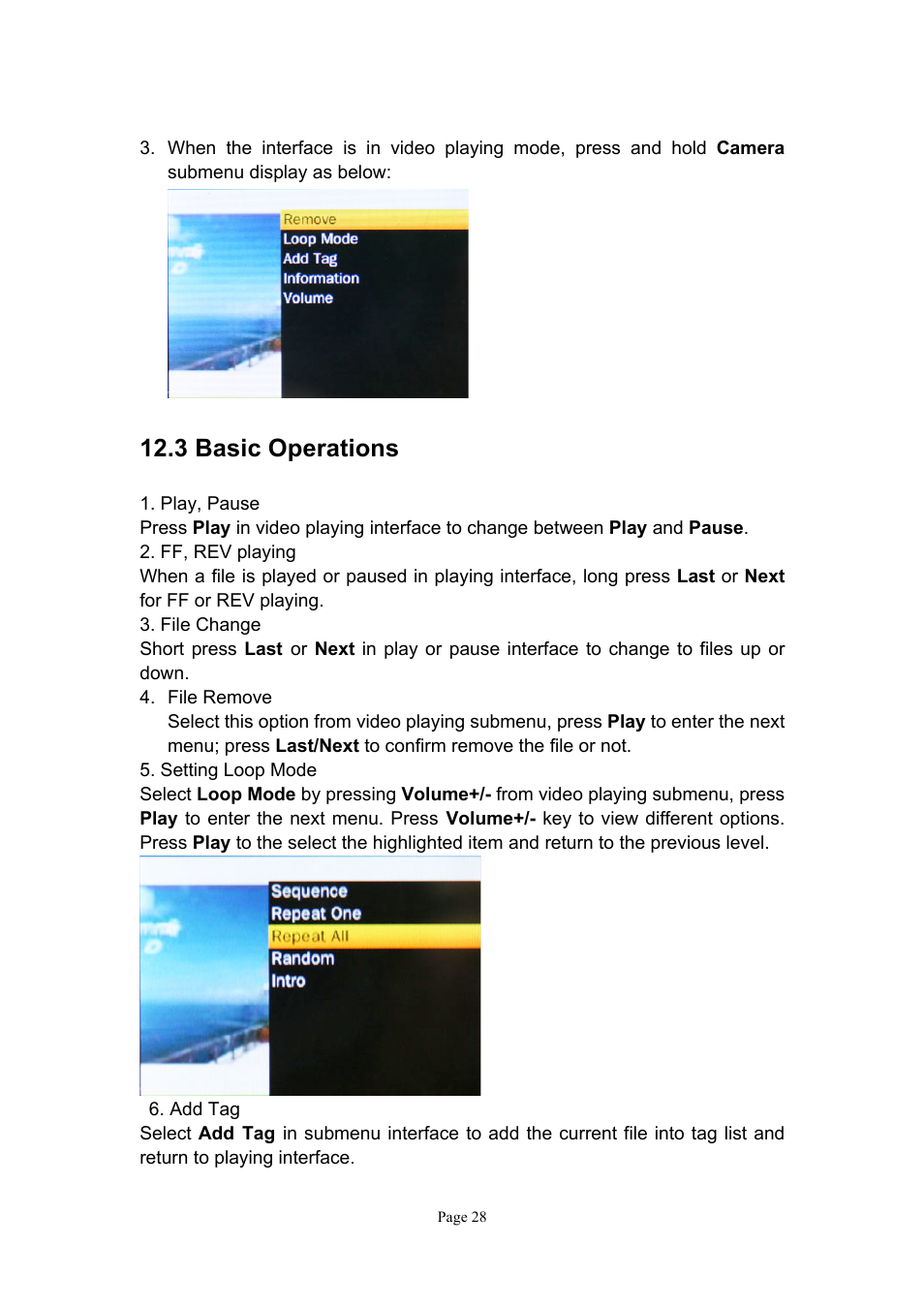 3 basic operations | Naxa NMV-151 User Manual | Page 29 / 35