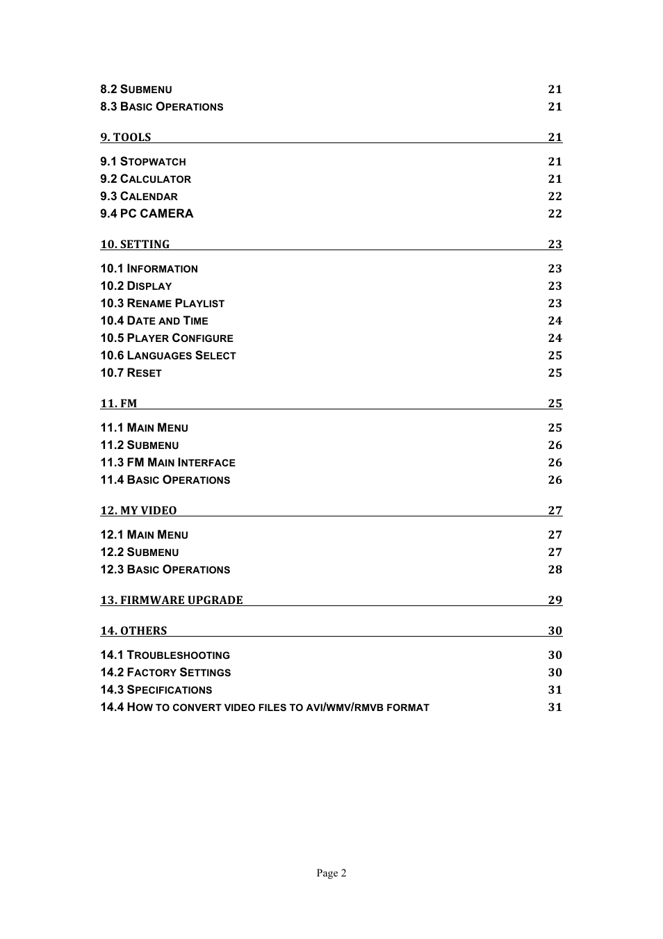 Naxa NMV-151 User Manual | Page 3 / 35