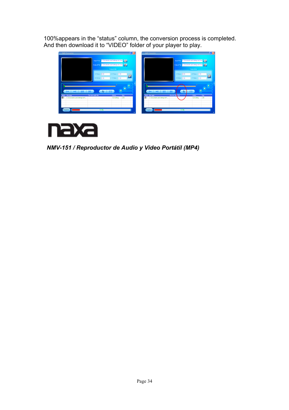 Naxa NMV-151 User Manual | Page 35 / 35