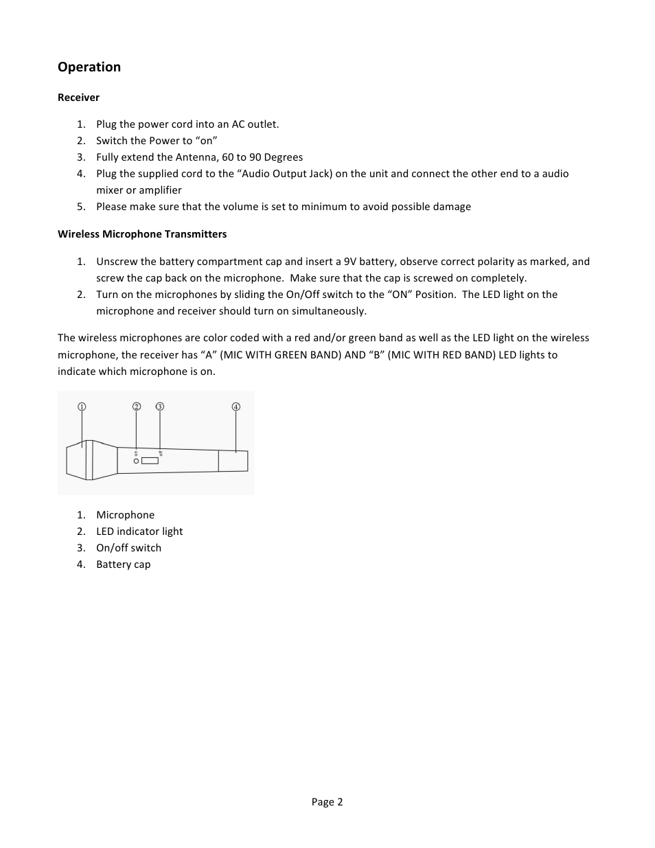 Operation | Naxa NAM-984 User Manual | Page 3 / 3