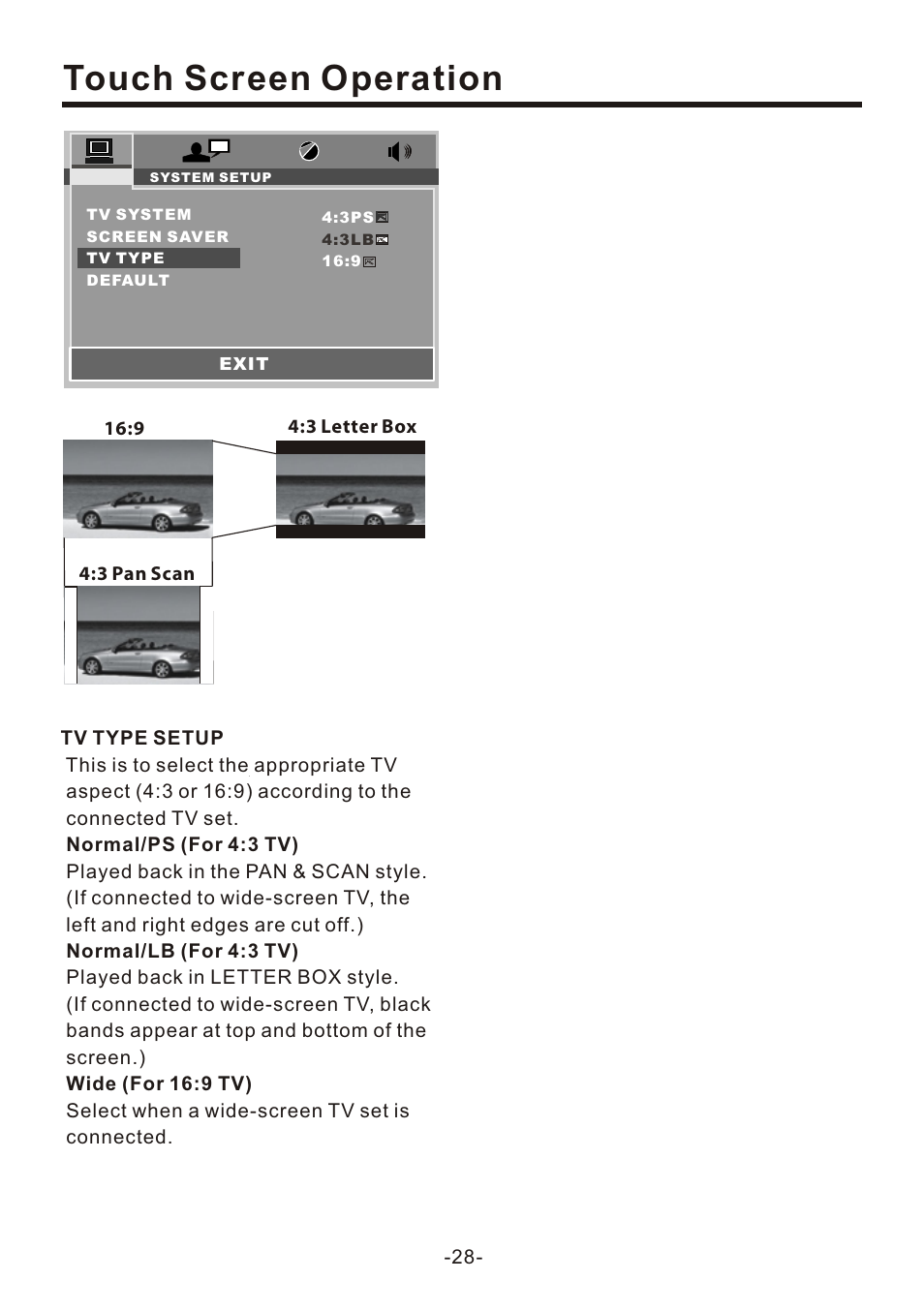 页 30, Touch screen operation | Naxa NCD-708 User Manual | Page 30 / 41