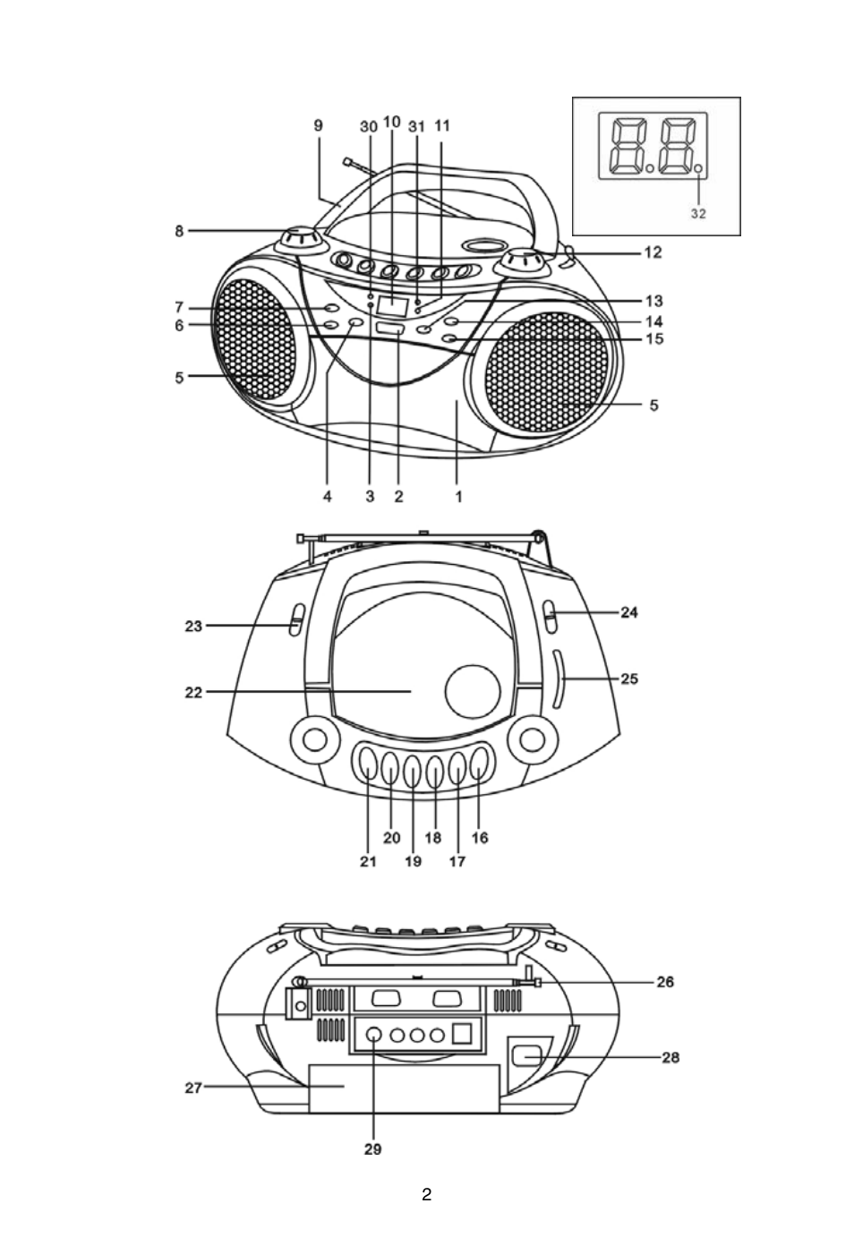 Naxa NPB-241 User Manual | Page 3 / 9