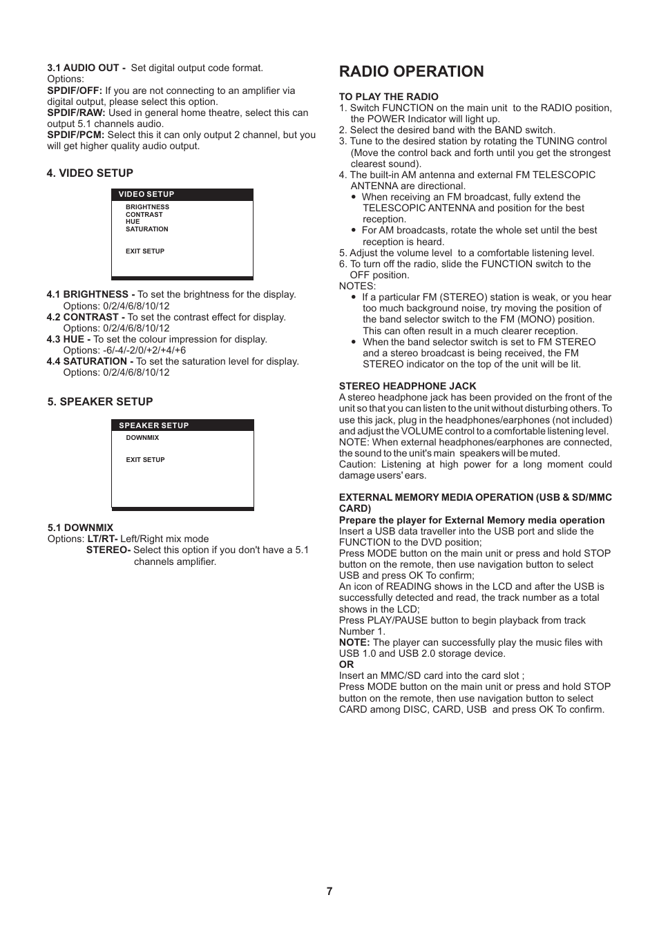Radio operation | Naxa NDL-429 User Manual | Page 8 / 9