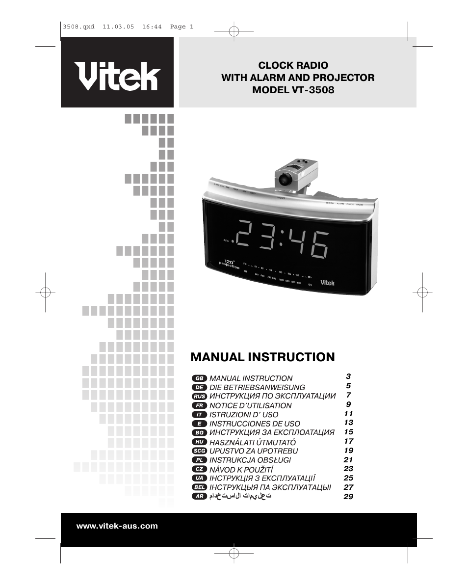 Vitek VT-3508 User Manual | 32 pages