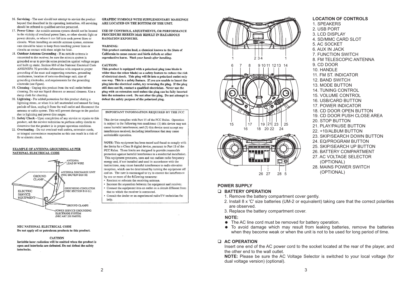 Naxa NPB-256 User Manual | Page 2 / 5
