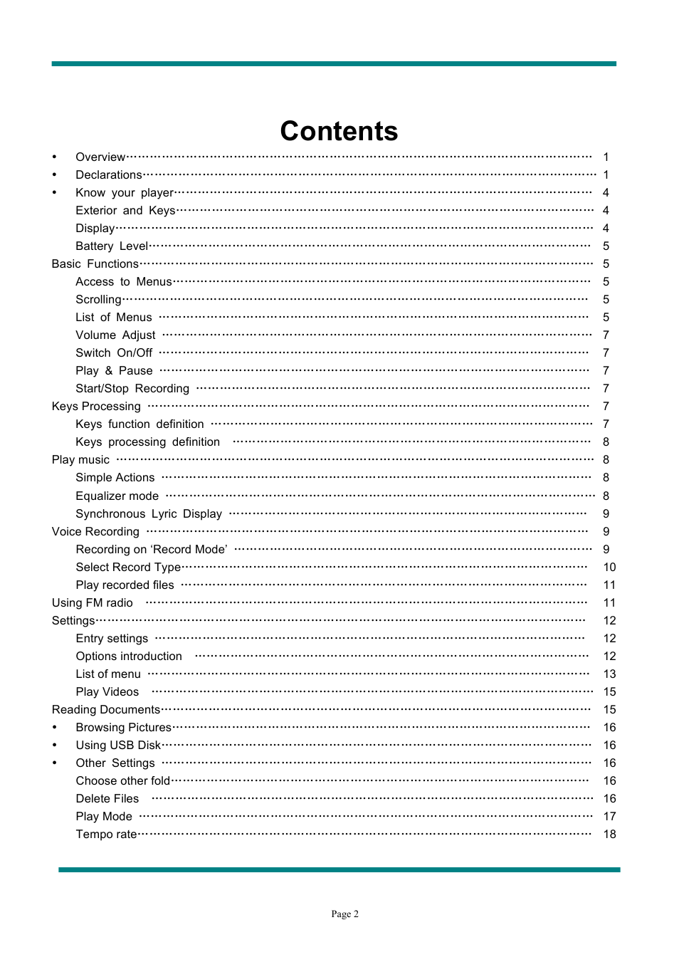 Naxa NMV-149 User Manual | Page 3 / 23