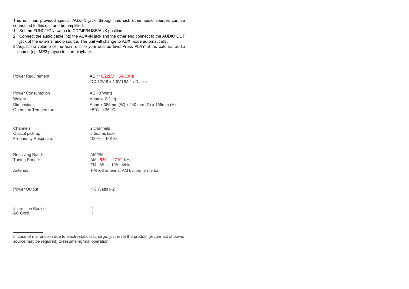 Naxa NPB-257 User Manual | Page 4 / 4
