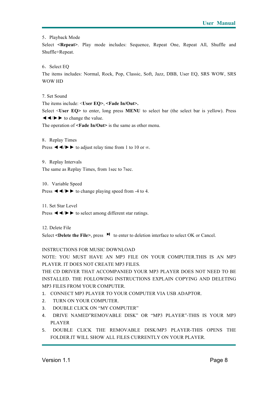 Naxa NMV-169 User Manual | Page 9 / 28